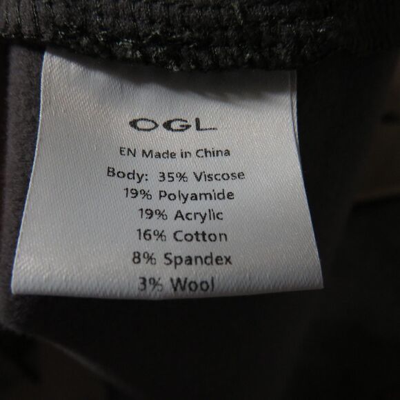 OGL FuzzLuxe Wool Blend Soft Heavyweight Sleeveless Turtleneck Top Gray Sz Small - Picture 5 of 6